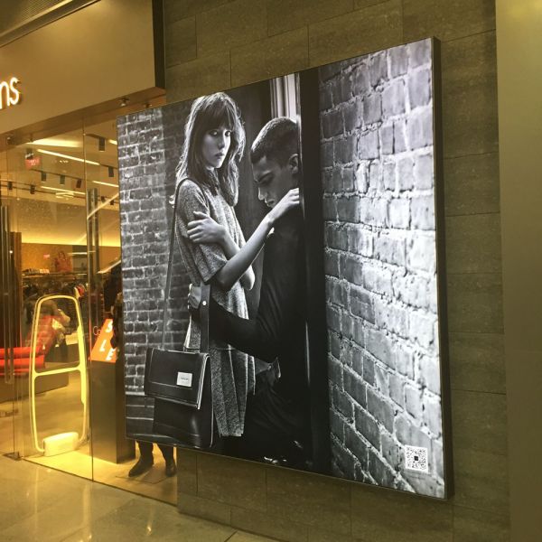 ตู้ไฟ (เนื้อผ้า) ,ขนาด 22" x 56"( สำหรับ แสดงด้านเดียว)---22" x 56" Framless Backlit Fabric Display Light Box (Single Sided)