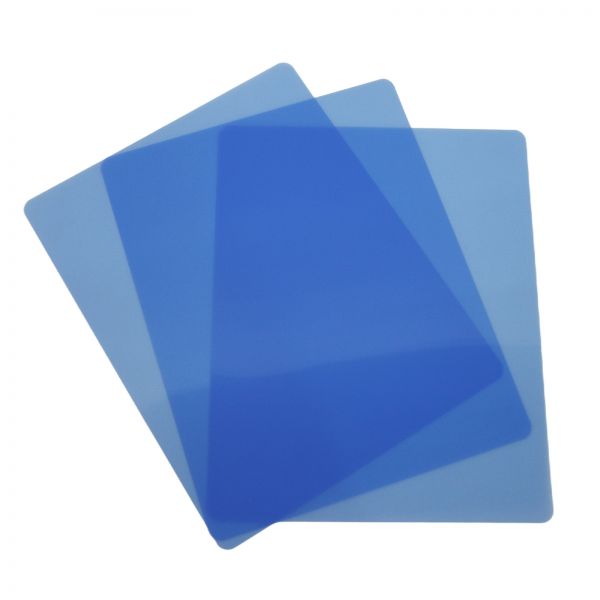8in x 10in 7.68mil Laser Blue Transparent Film 100 Sheets/pack