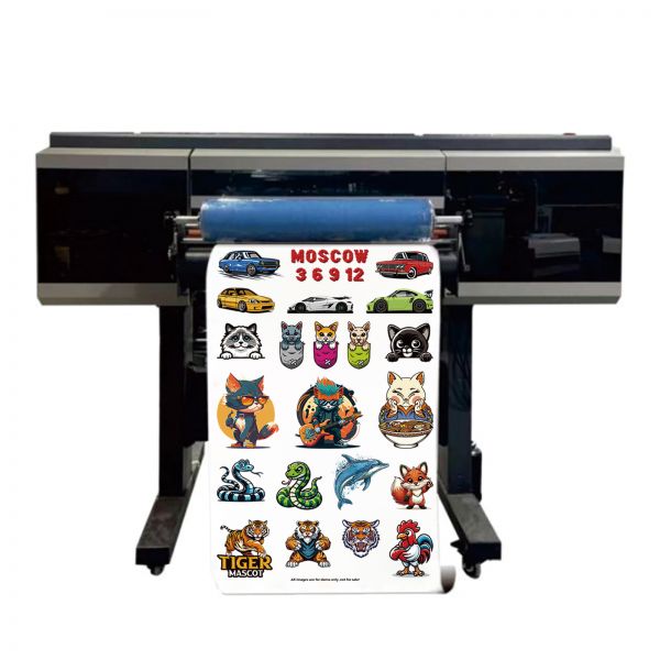 60cm UV DTF Crystal Label Printer, with 3 Epson XP600/I3200U Printheads