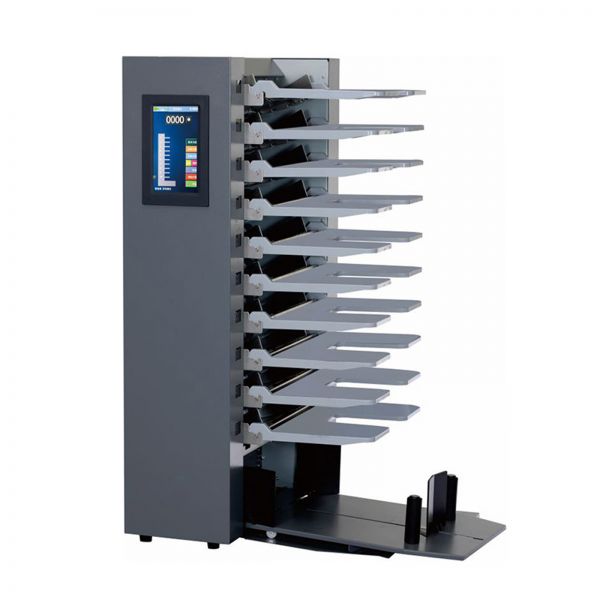 Automatic 10/12 Bins Trays Paper Collector Page Gathering Gather Matching Collecting Assemble Machine