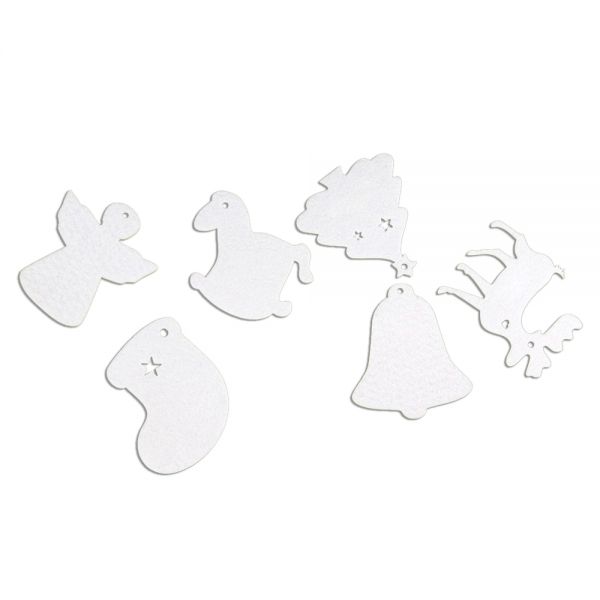 CALCA Sublimation Air Freshener Blanks Felt Christmas Fragrant Flakes 60pcs