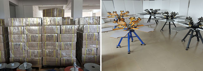 4 Color Screen Printing Press Machine Silk Screening Pressing DIY with 1 Station