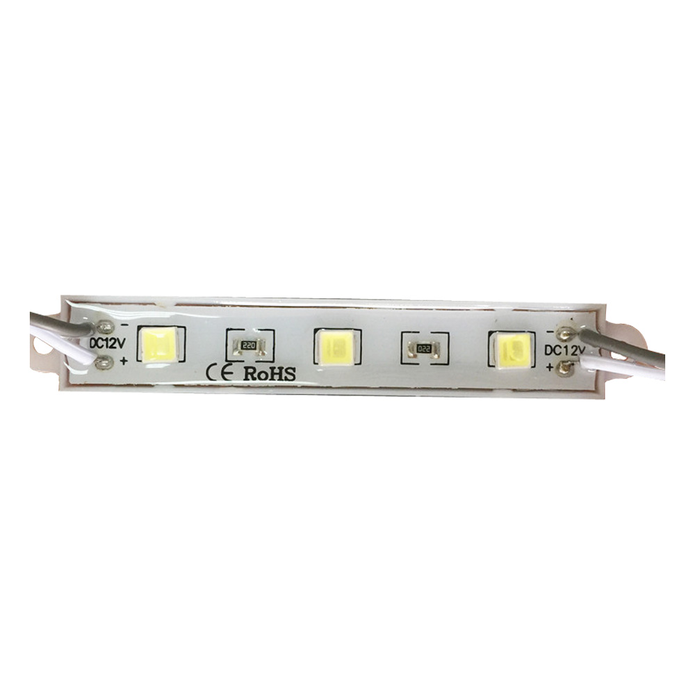 Водонепроницаемый LED модуль SMD5054 (3 LED; 0,72 Вт; Д75 x Ш12; 200 шт./уп.)