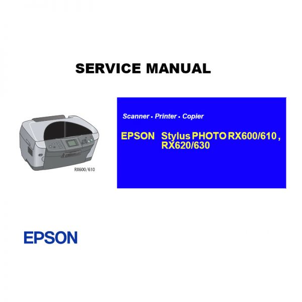 Manual de Servicio en Inglés Impresora Epson RX600 610 620 630