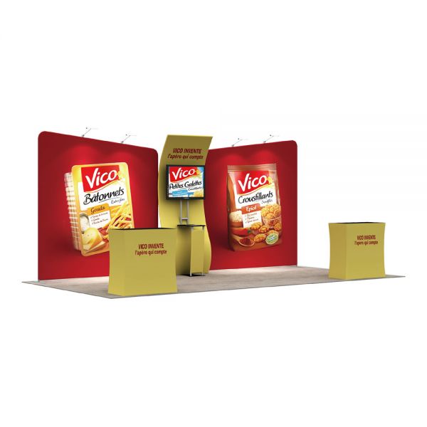 บูธนิทรรศการติดตั้งเร็วกำหนดเอง 20 ฟุต 20ft Modular Custom Fast Install Exhibition Booth -D4A7D4