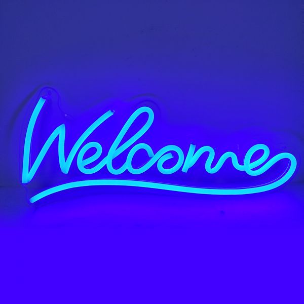 CALCA Welcome LED Neon Sign Size-19.7X8.7 inches(Type1)