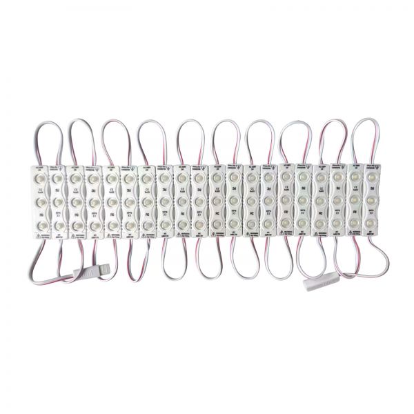 High Voltage 110/220V SMD 2835 Waterproof LED Module (3 LEDs, White Light, 2W,L65xW15xH15mm) for Signage