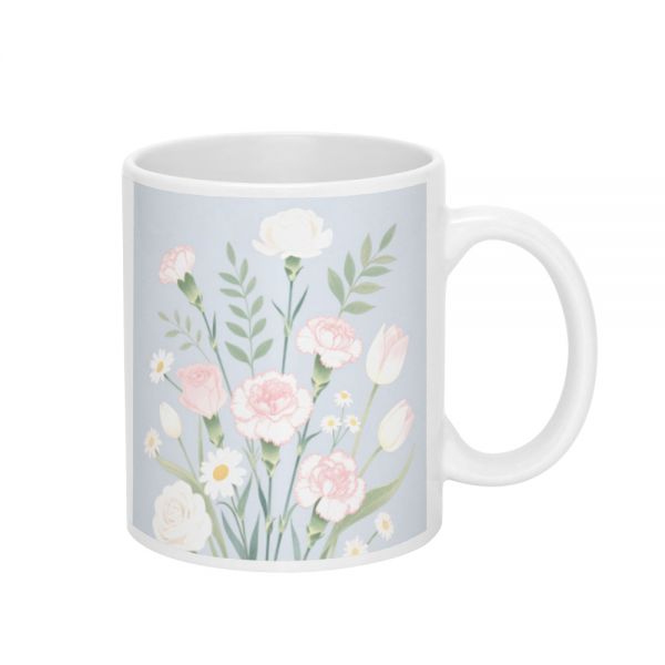 Creative Design Pattern Printing 11oz White Mug Mother's Day Gift Fun CarnPictures Printing Mug Coffee Cup Funny Printing Ceramic Cup Milk Cup - A NovelGift For Mother's Day To Give To Mom