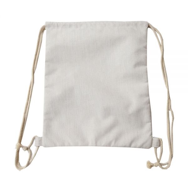 10pcs Linen Blank Sublimation Drawstring Bags Backpacks for DIY
