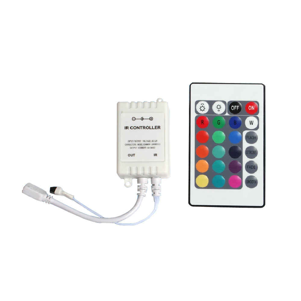 Дистанционный контроллер для RGB 3528 5050 LED гирлянд (постоянное напряжение 12В)