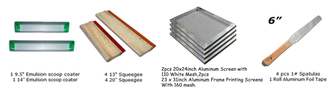 4 Color 2 Station Silk Screen Printing Press Screen Printing Full Kit Equipment