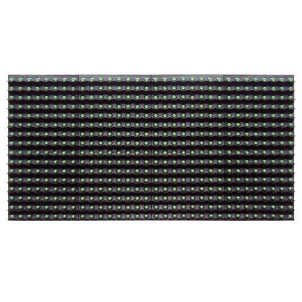 Pantalla LED verde al aire libre P10 Módulo Matriz Verde 16 x 32cm