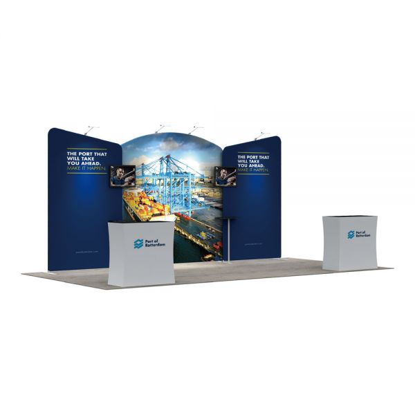 บูธนิทรรศการติดตั้งเร็วกำหนดเอง 20 ฟุต 20ft Modular Custom Fast Install Exhibition Booth -B4D5B4