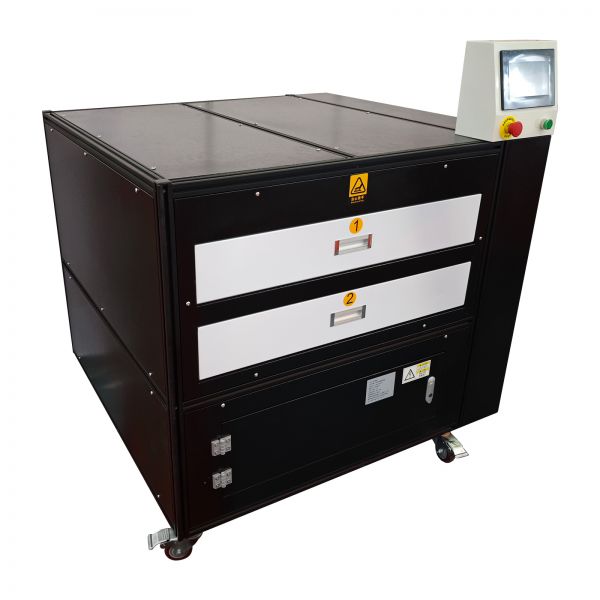27in x 28in Double Drawers Oven Dryer for Screen Printing with Hot Air Circulation System