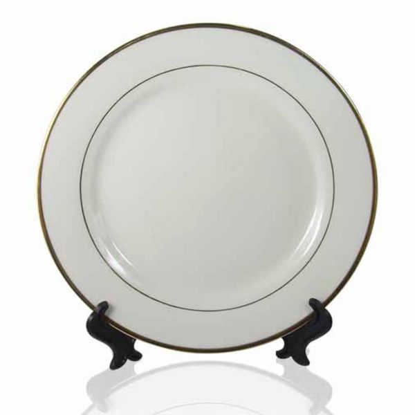 Sublimación Plato de cerámica recubierto de oro 8 pulgadas