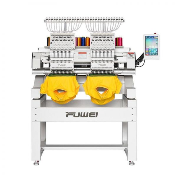 400x450mm 2 Heads 12/15 Needle Embroidery Machine