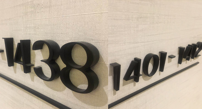 House Address Numbers Door Metal Sign Digits A Stylish Design Metal Digits for Signs