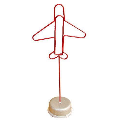 อุปกรณ์ ยึดหนีบ กระดาษโน๊ต รูปทรง เครื่องบิน ---Airplane shape memo clip holder