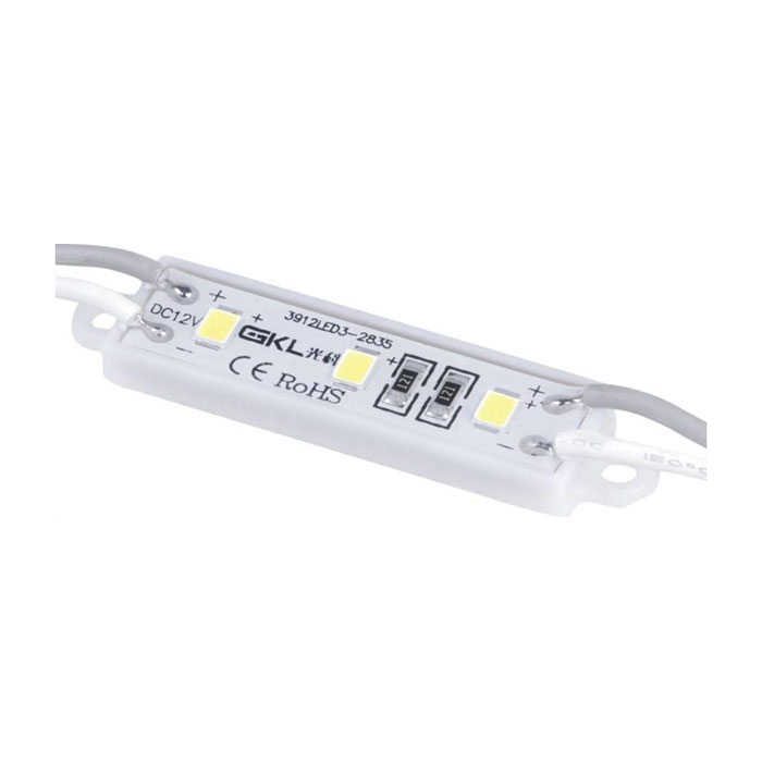 Водостойкий LED модуль SMD 2835 12VDC 0.75Вт 39x12x4мм