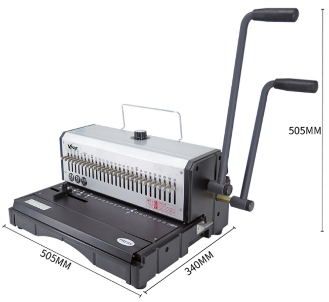 27 Holes Manual Heavy Duty 2:1 Wire Binding Machine With Wire Closer