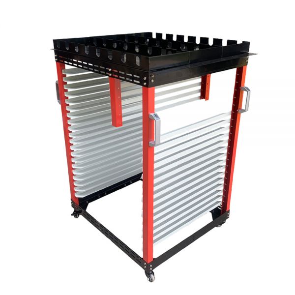 31.5"x 23.6" 20 layers With Top Box Multi-Function Screen Printing Frame Rack/Cart
