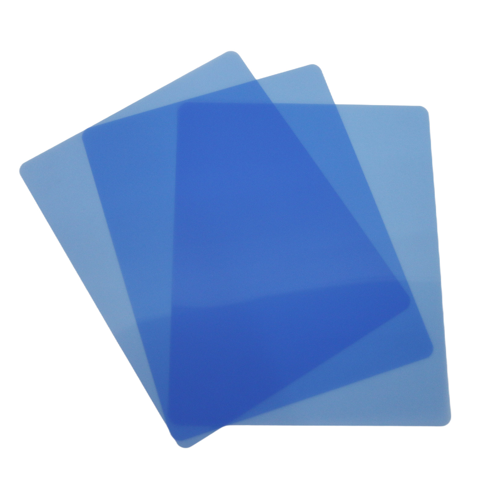 8in x 10in 7.68mil Laser Blue Transparent Film 100 Sheets/pack