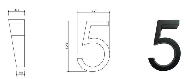 House Address Numbers Door Metal Sign Digits A Stylish Design Metal Digits for Signs