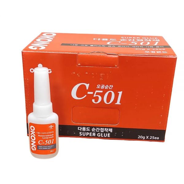 Household glue, Construction glue, Super glue OKONG c-501 20ml / 50ml