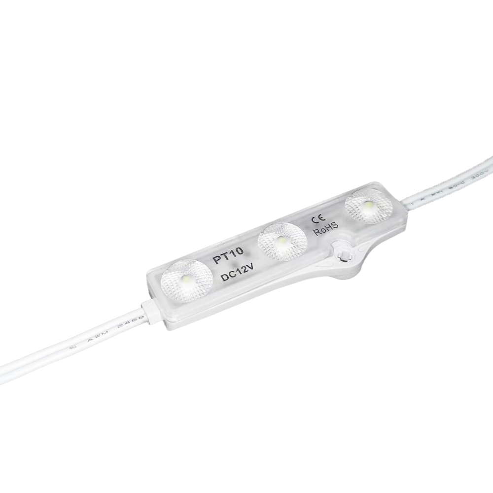 SMD 2835 Waterproof LED Module (3 LED Chips with Aluminum PCB Injection, White Light, 1.1W, L72 x W20 x H10.2mm), DC12V