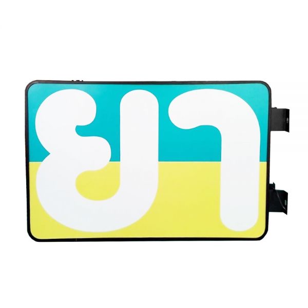 Double Side Rectangle Black Acrylic LED Flat Light Box