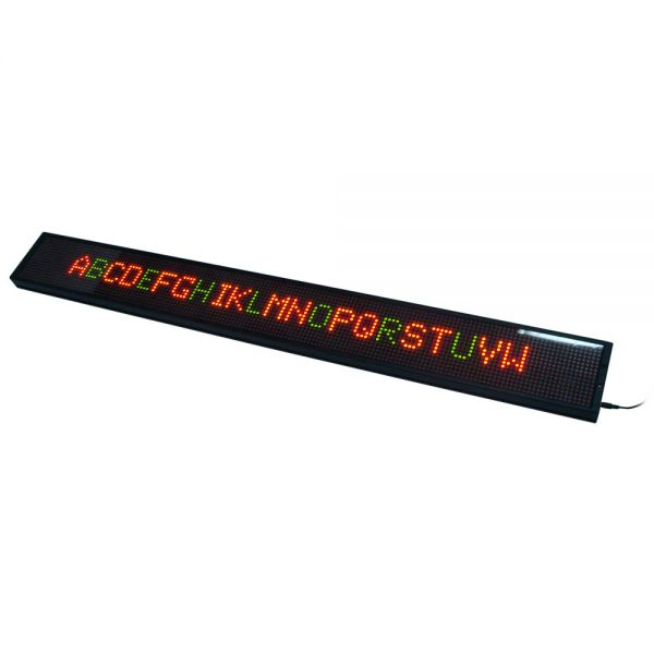 ป้ายไฟวิ่ง LED อินดอร์ แบบ 4--line, 3 สี หรือ หรือ 1 สี ขนาด 40x11 นิ้ว ( 40" x 11" Indoor 4 Lines LED Scrolling Sign(Tricolor or Single Color)