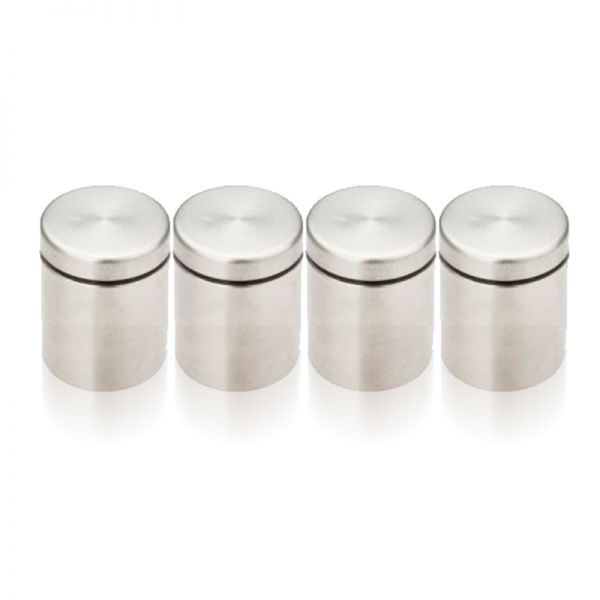 25x25mm Stainless Steel Glass Wall Mounting Sign Holder Standoff 4pc/pack
