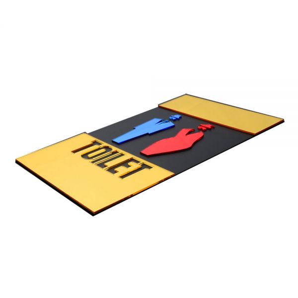 ป้ายห้องน้ำชาย & หญิง ,วัสดุอะคริลิค --- Male & Female, Restroom Signs, Toilet Signs, Acrylic