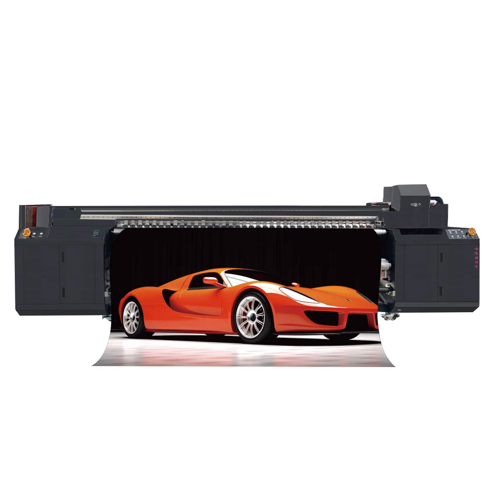 Рулонный УФ-струйный принтер шириной 3,2 м на печатной голове Ricoh Gen5