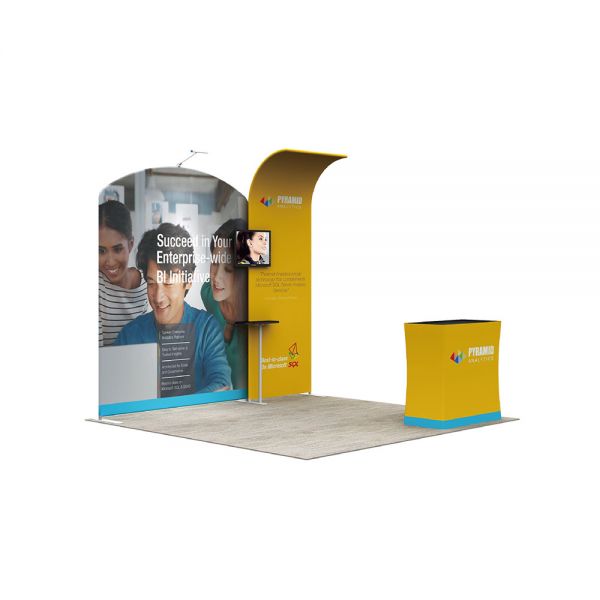 ป้ายโชว์การค้าอลูมิเนียมแบบกำหนดเอง10ฟุต 10ft Modular Custom Aluminum Trade Show Display -C5A6