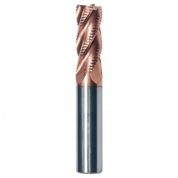 General Purpose 4-Edge Solid Carbide Roughing End Mill CNC Milling Tools with TiSiN Coating