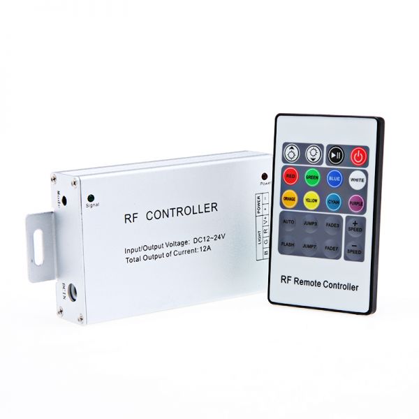20 llaves RF para controlador remoto 12V-24V de tira de luces 5050 3528 RGB LED.