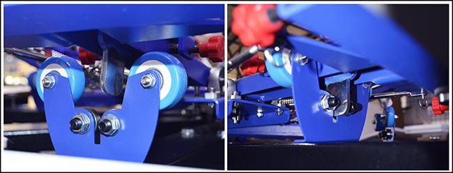 4 Color 4 Station Micro Registration Silk Screen Printing Machine T-shirt Printer