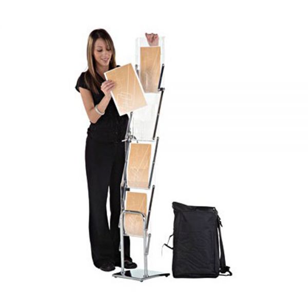 Soporte de revista portátil Plegable de Acrílico