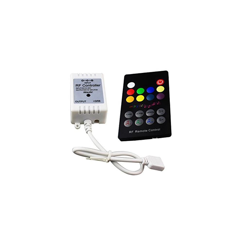 LED Music Controller With Remote X2 for WS2811 WS2812B 6803 1903 LED Strip