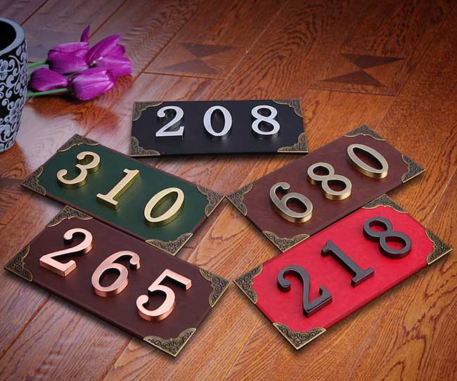 High Quality Mini Metal Numbers with Self-stick for Address Plaque (Item Height: 5cm)