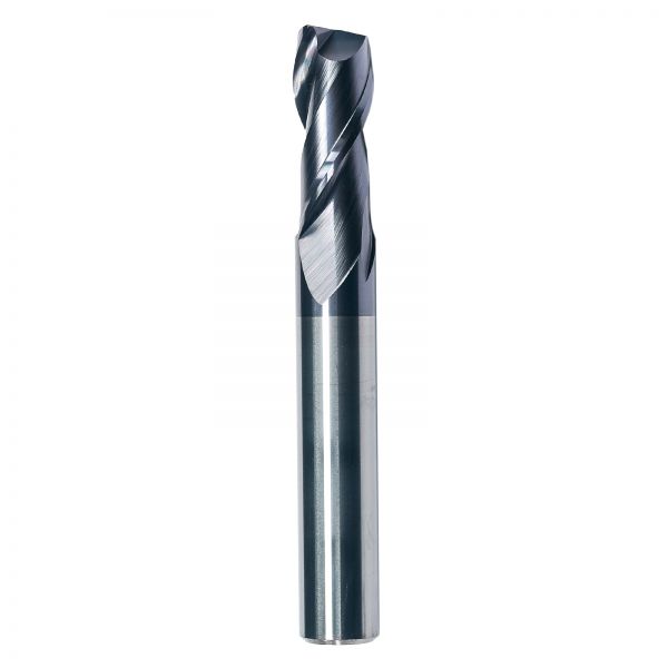 Reinforced 4-edge Round Nose Milling Cutter TiSiN Coating