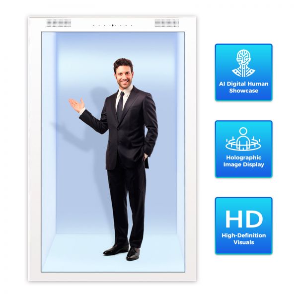 CALCA 98-inch Smart Holographic Cabin Display LCD Transparent Showcase/3D Holography Box
