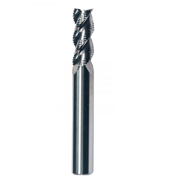 Reinforced 3 Flute Rough End Mills Wave Edge Milling Cutter for Aluminum
