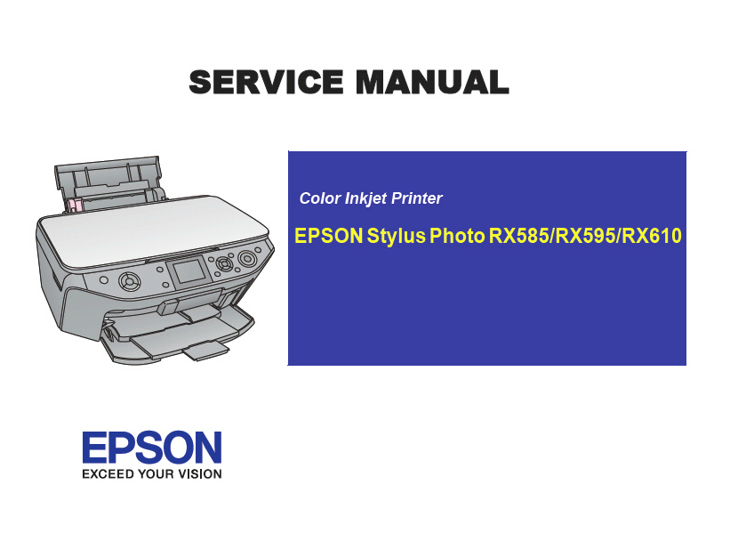 Инструкция по эксплуатации EPSON RX585 RX595 RX610 (англ.яз.)