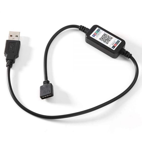 DC 5-24V Mini Phone APP Bluetooth USB Cable Controller for RGB LED Strip Light Wireless