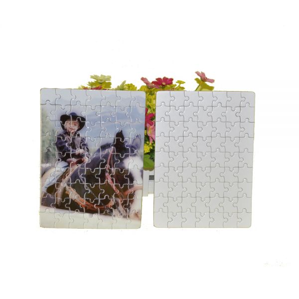 จิ๊กซอว์ปริศนา,ประกายมุก,(ระเหิด/Sublimation) ขนาด 5.1" x 7.0",สำหรับ พิมพ์ภาพ ถ่ายโอนความร้อน---5.1" x 7.0" Pearlescent Sublimation Blank Jigsaw Puzzle Child Toy Heat Transfer