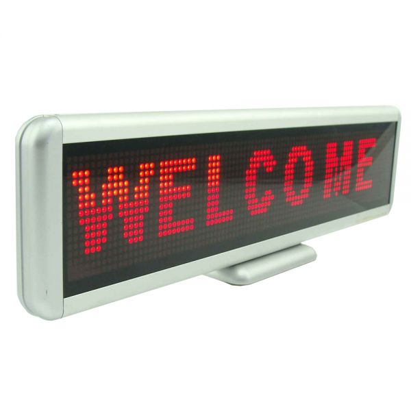 P4 Desktop Scrolling Display Red Color 16.6*3.9*0.8in(423 x 100 x 20mm)