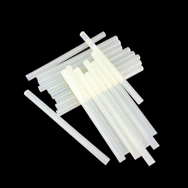 กาวร้อนแบบแท่ง 7 ม.ม. x 250 ม.ม.คุณภาพสูง 7mm x 250mm High Quality Crystal Clear Strong Adhesive Hot Melt Glue Stick