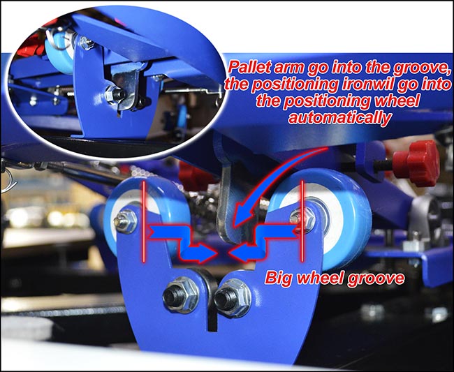 4 Color 4 Station Micro Registration Silk Screen Printing Machine T-shirt Printer